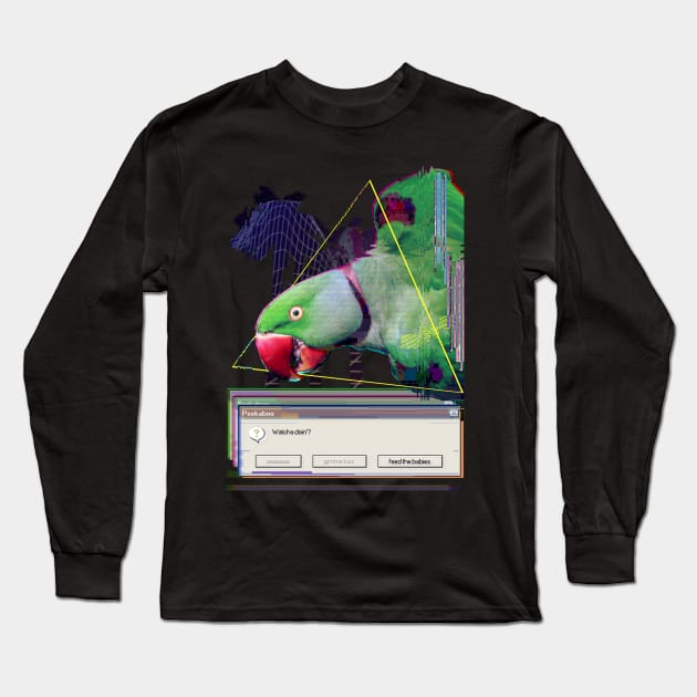 a e s t h e t i c - indian ringneck Long Sleeve T-Shirt by FandomizedRose